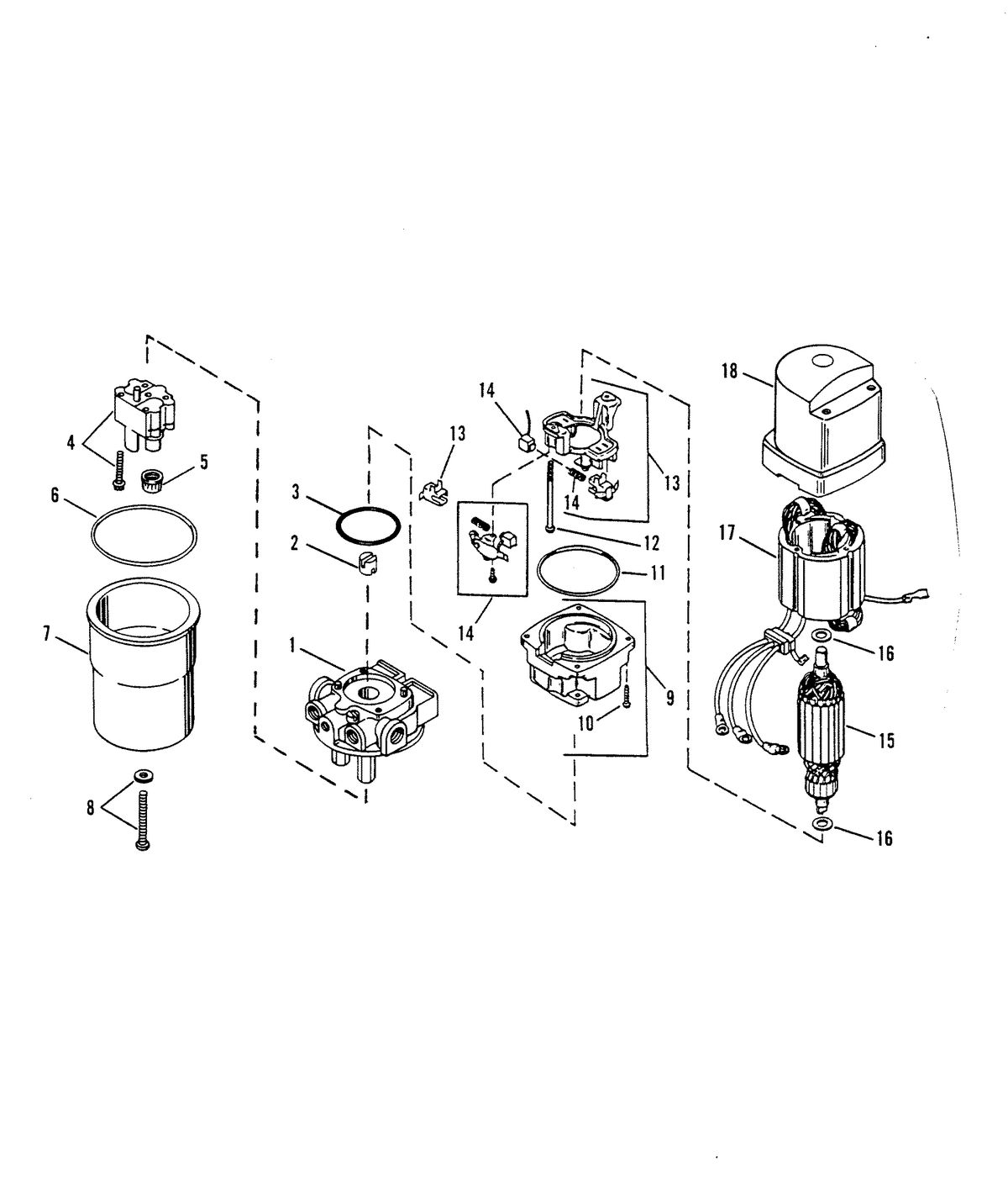 RACE OUTBOARD 2.5L EFI 2.5L EFI OFFSHORE HYDRAULIC PUMP ASSEMBLY