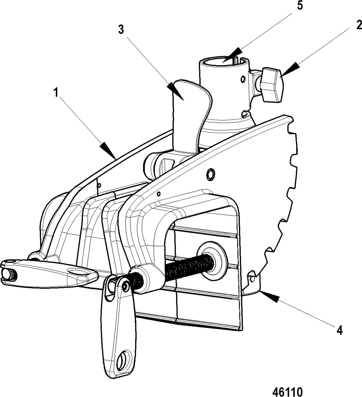 TROLLING MOTOR MOTORGUIDE R3 09H Transom Mount Assembly