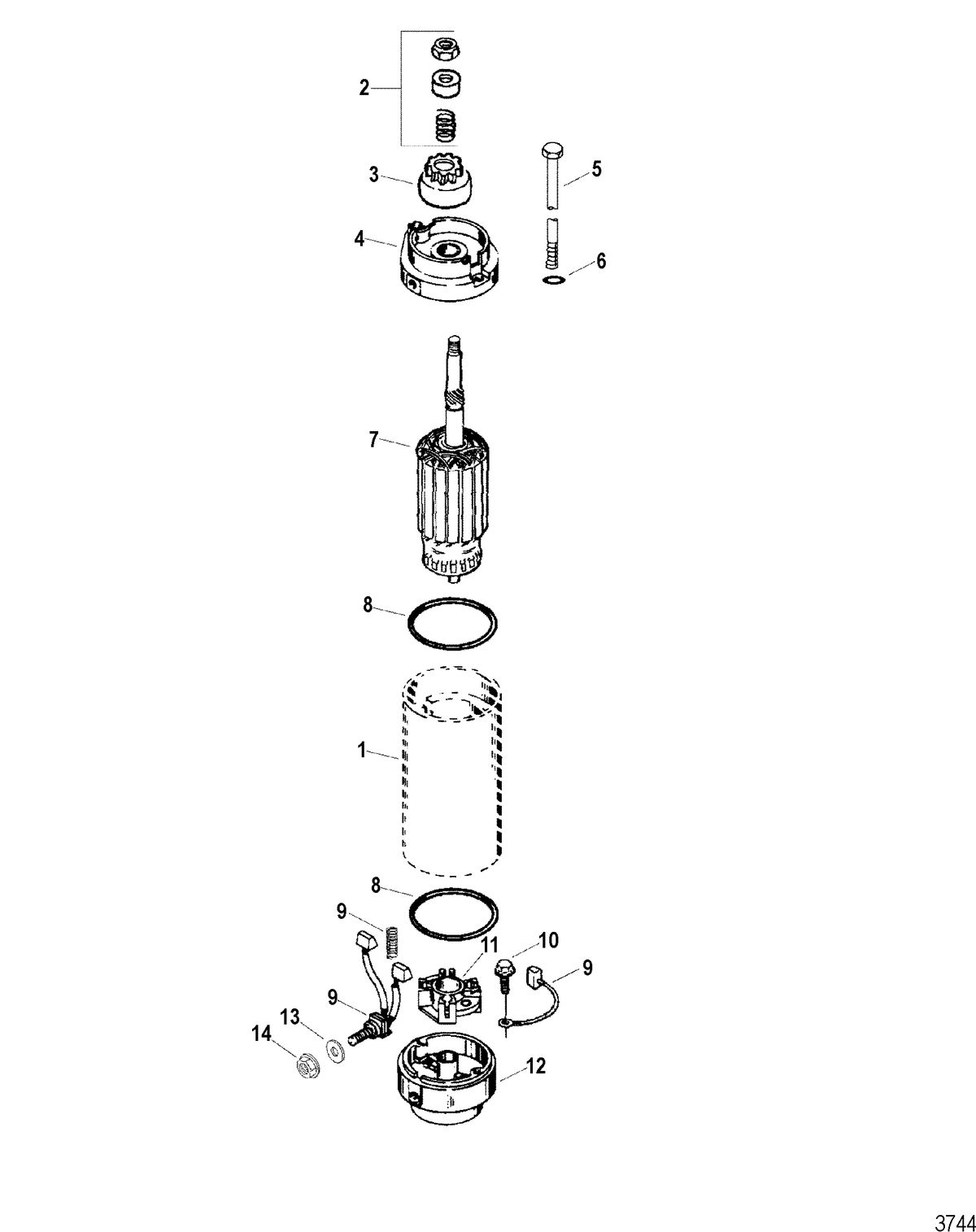 SPORTJET 175 XR2 JET DRIVE Starter Assembly
