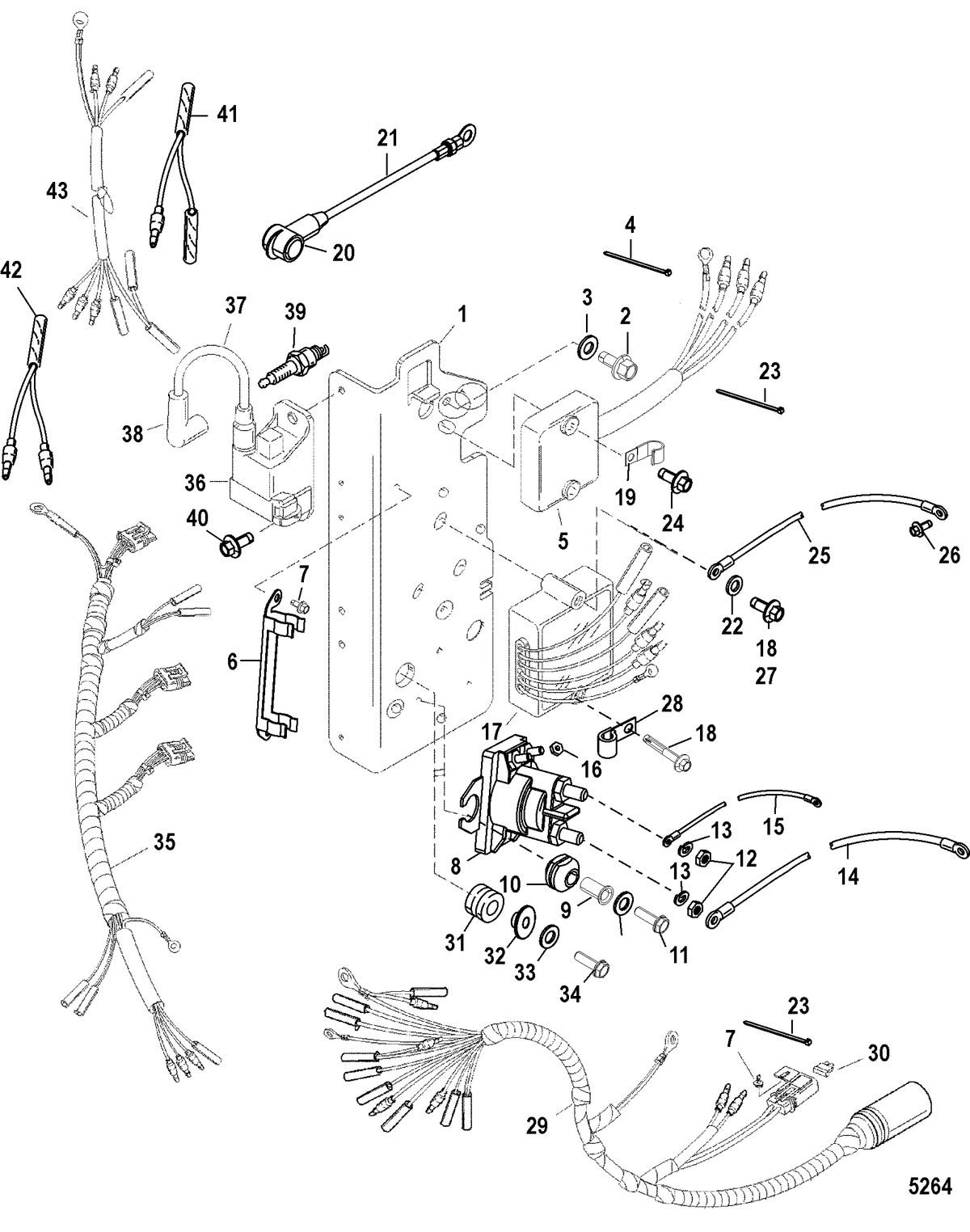 MERCURY/MARINER 40/50 (3 CYLINDER) 2-STROKE Electrical Components