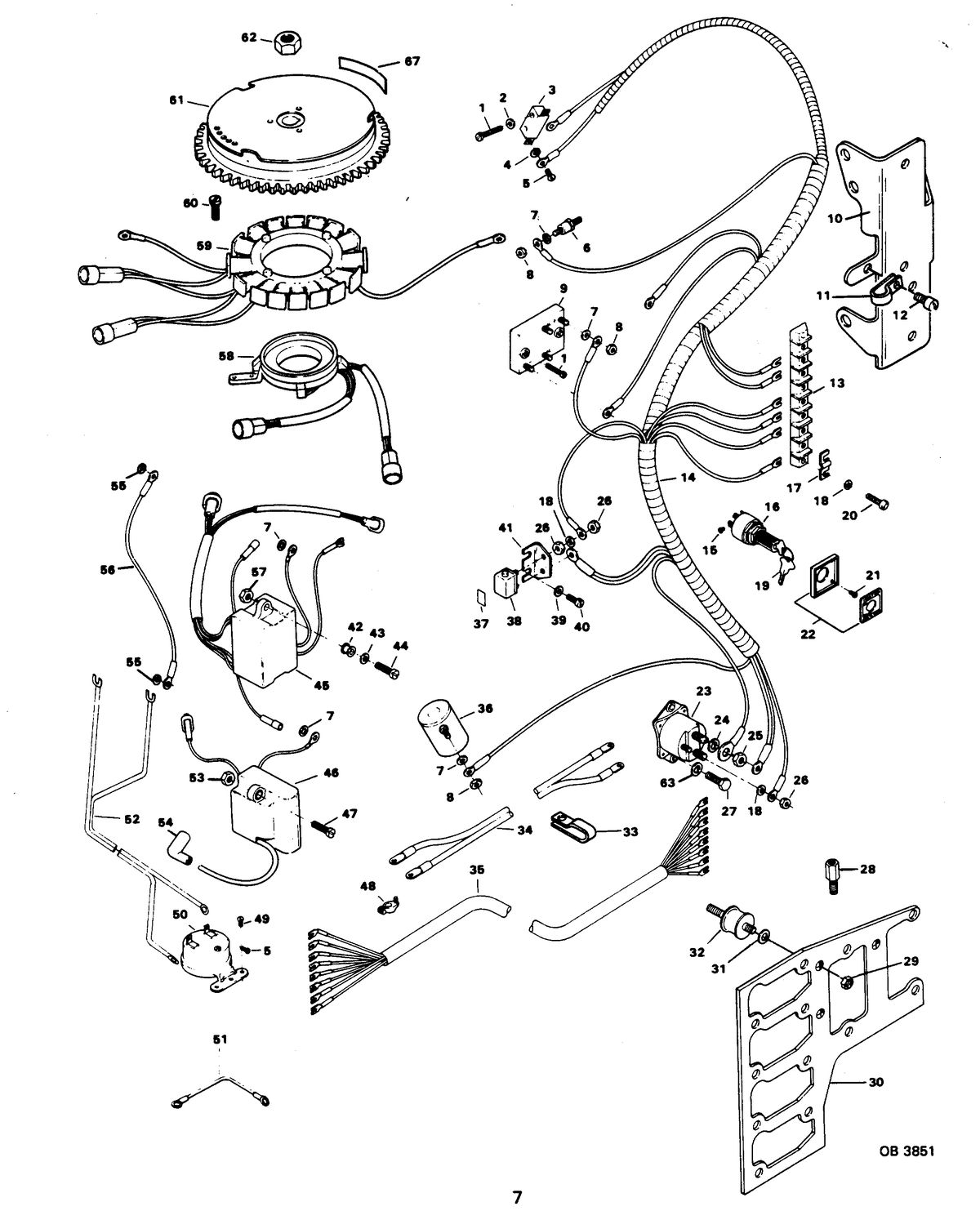FORCE 85 H.P. ELECTRICAL COMPONENTS 858H3G