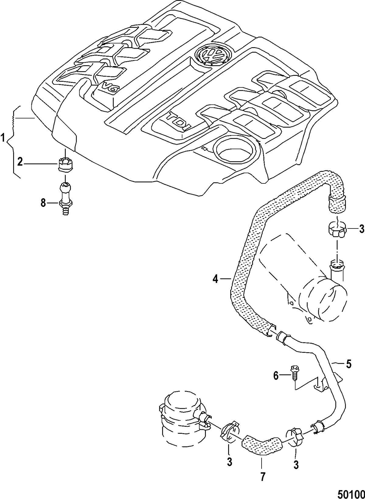 MERCRUISER VW TDI 3.0L HEAD AND ENGINE COVERS