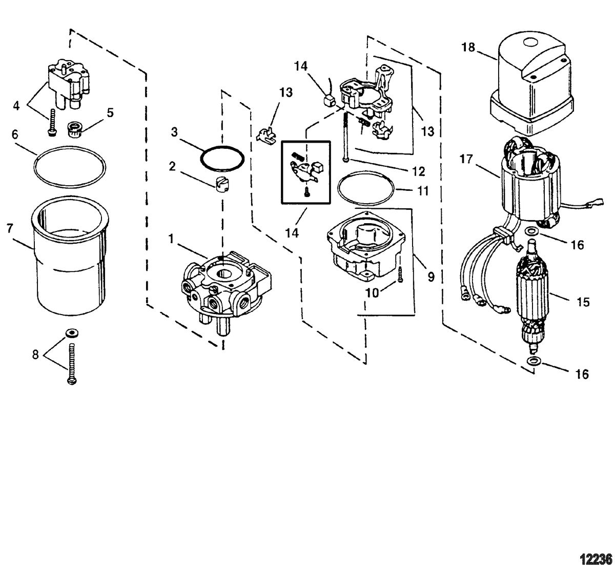 RACE OUTBOARD 225X EFI PROMAX Hydraulic Pump Assembly