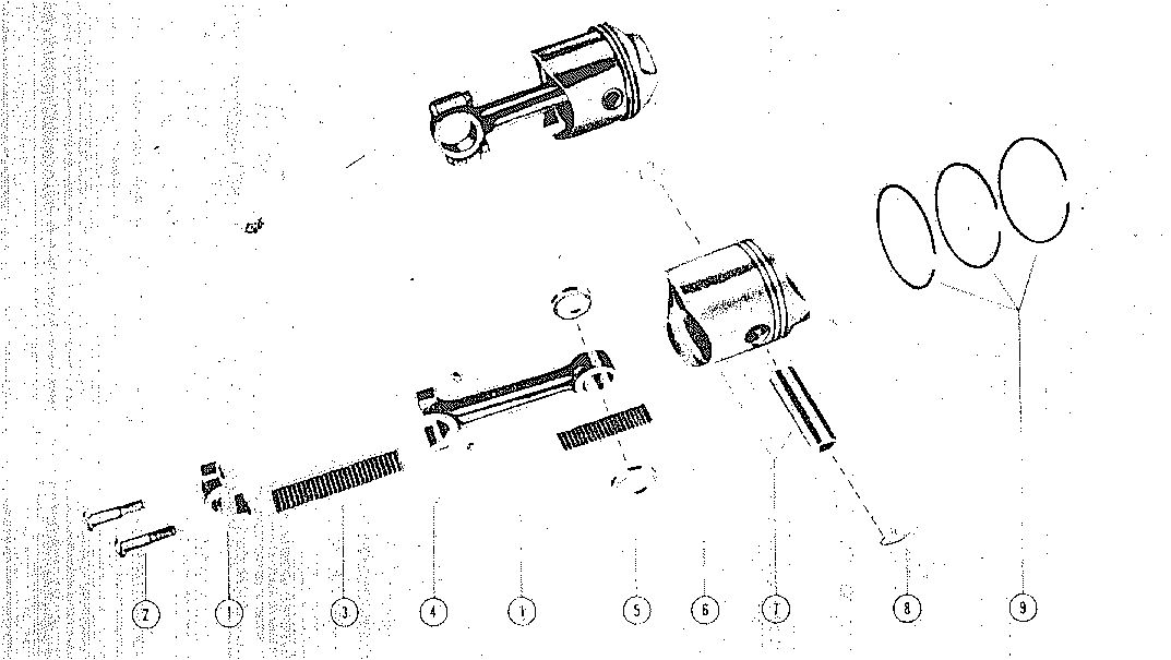 MARK KF3, KF5, MARK5 PISTON AND CONNECTING ROD ASSEMBLY