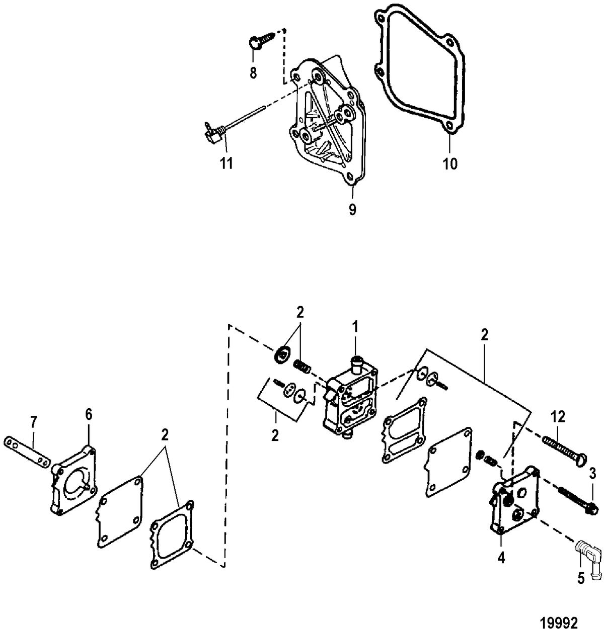 FORCE FORCE 90 H.P. Fuel Pump Assembly