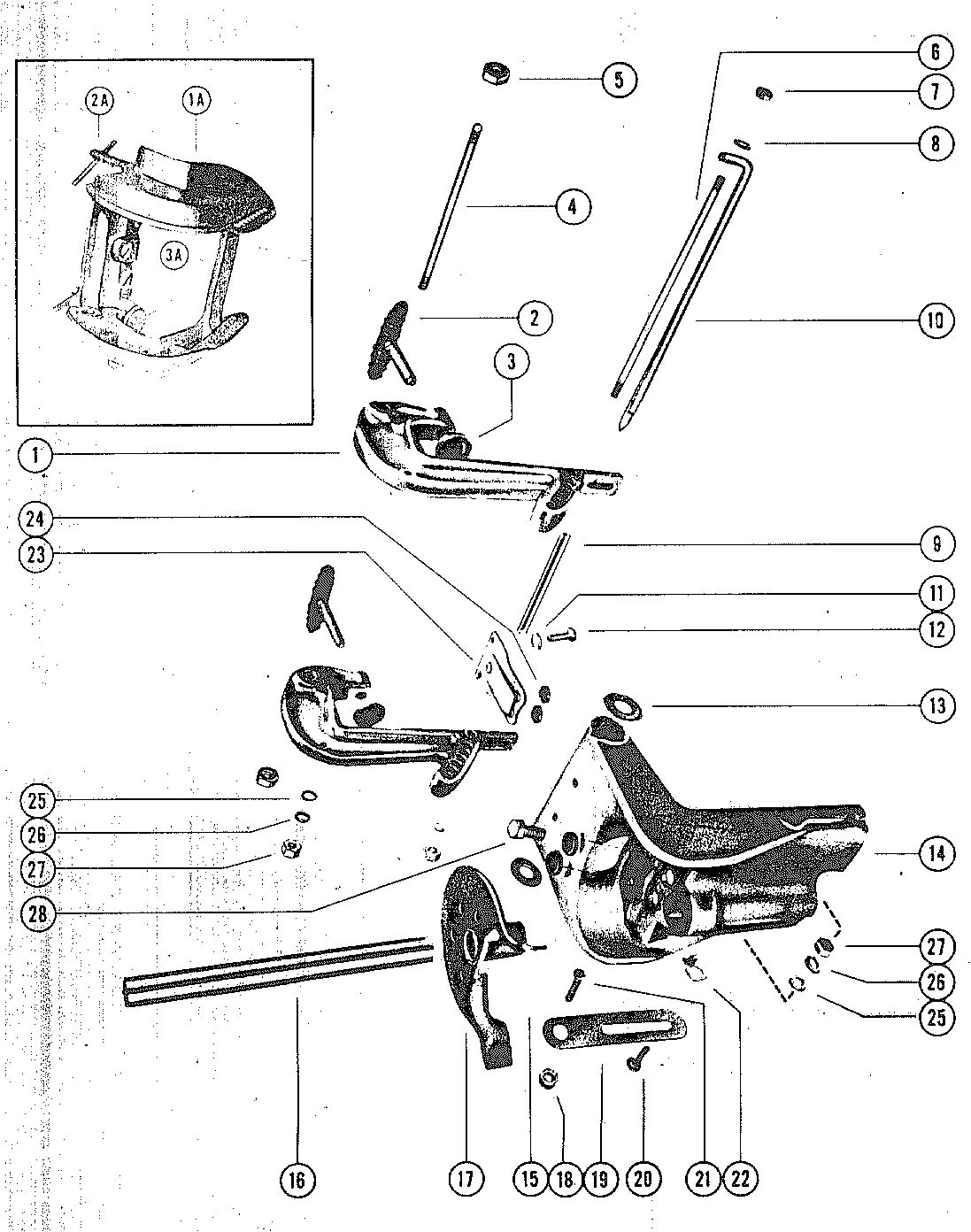 MARK KE7, KF7, KG7, KG4 CLAMP AND SWIVEL BRACKET ASSEMBLY