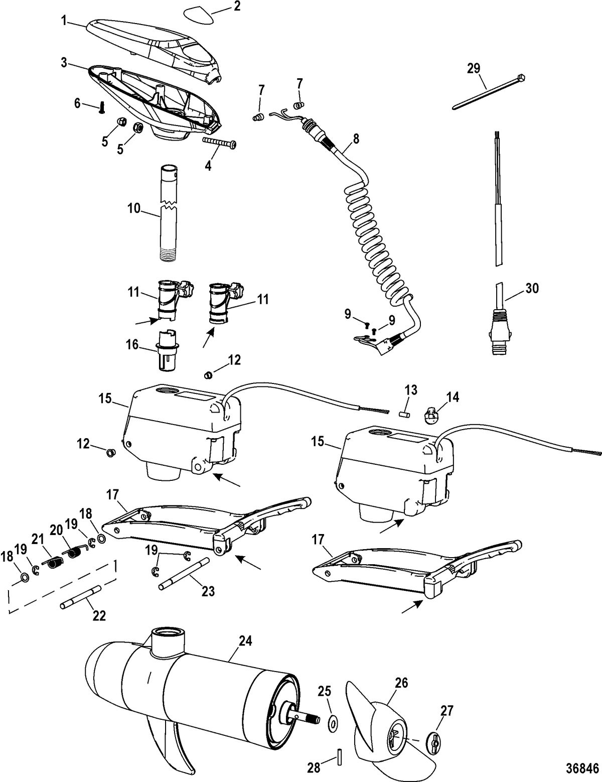 TROLLING MOTOR MOTORGUIDE WIRELESS SERIES Complete Trolling Motor(Sonar Fresh Water)(Design I )