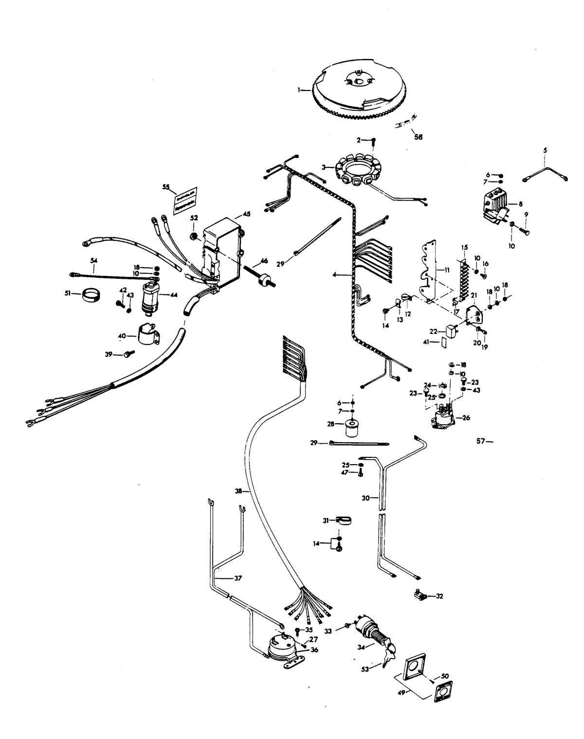 CHRYSLER 85 H.P. ELECTRICAL COMPONENTS