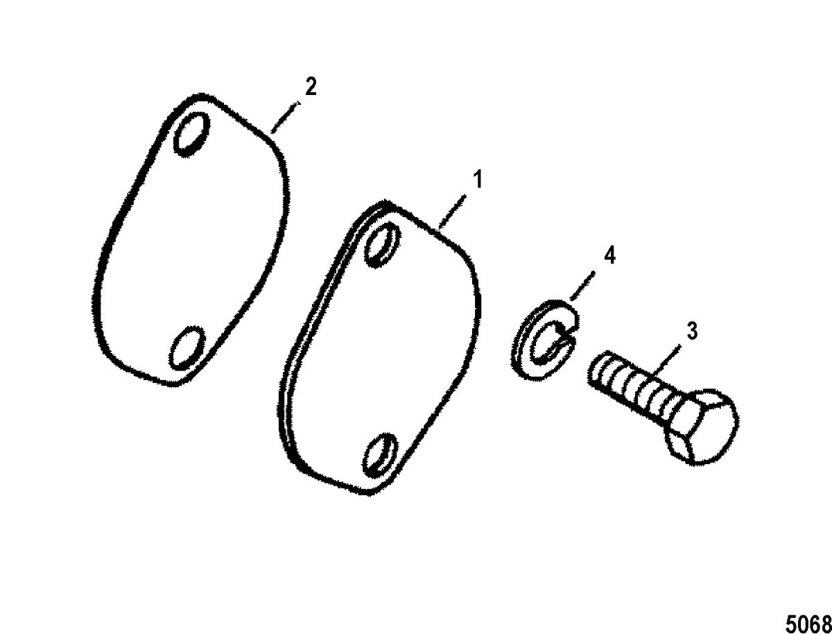 MERCRUISER BRAVO X (I-II-III) Gimbal Housing Cover