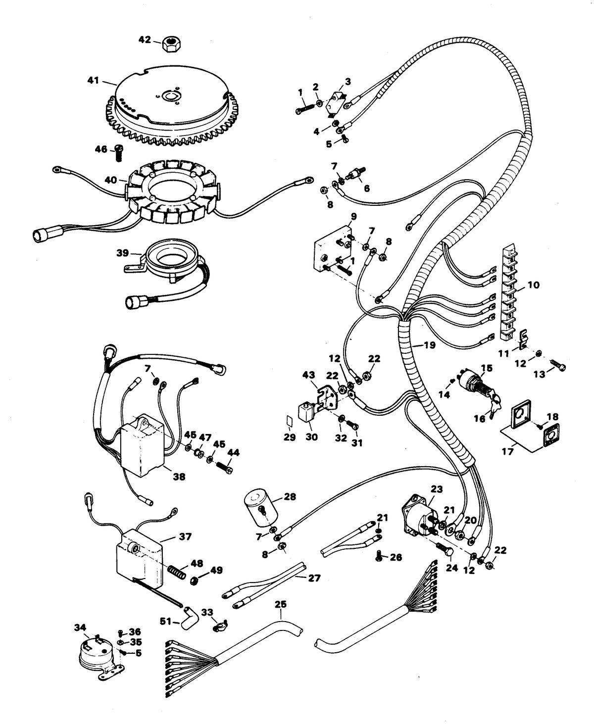 CHRYSLER 55 H.P. ELECTRICAL COMPONENTS