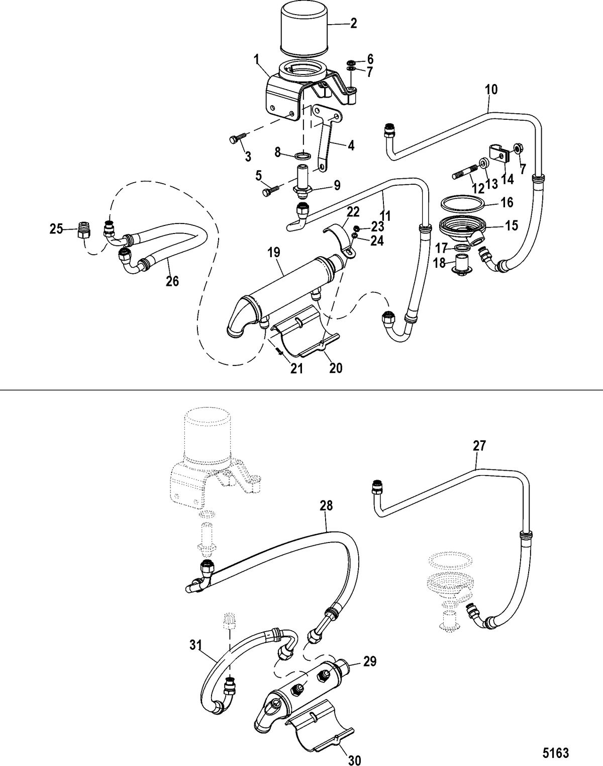 MERCRUISER 8.1L INBOARD REMOTE OIL SYSTEM