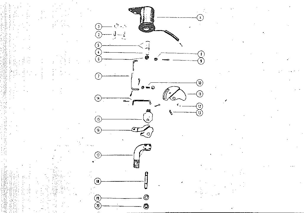 MARK MARK 25 CARBURETOR LINKAGE AND ELECTRIC CHOKE SOLENOID