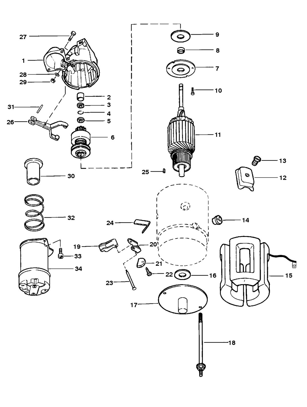 RACE STERNDRIVE HP 500 BULLDOG (540 CID) STARTER ASS'Y (DRIVELINE AND TRANSMISSION MODELS) (50-1725)