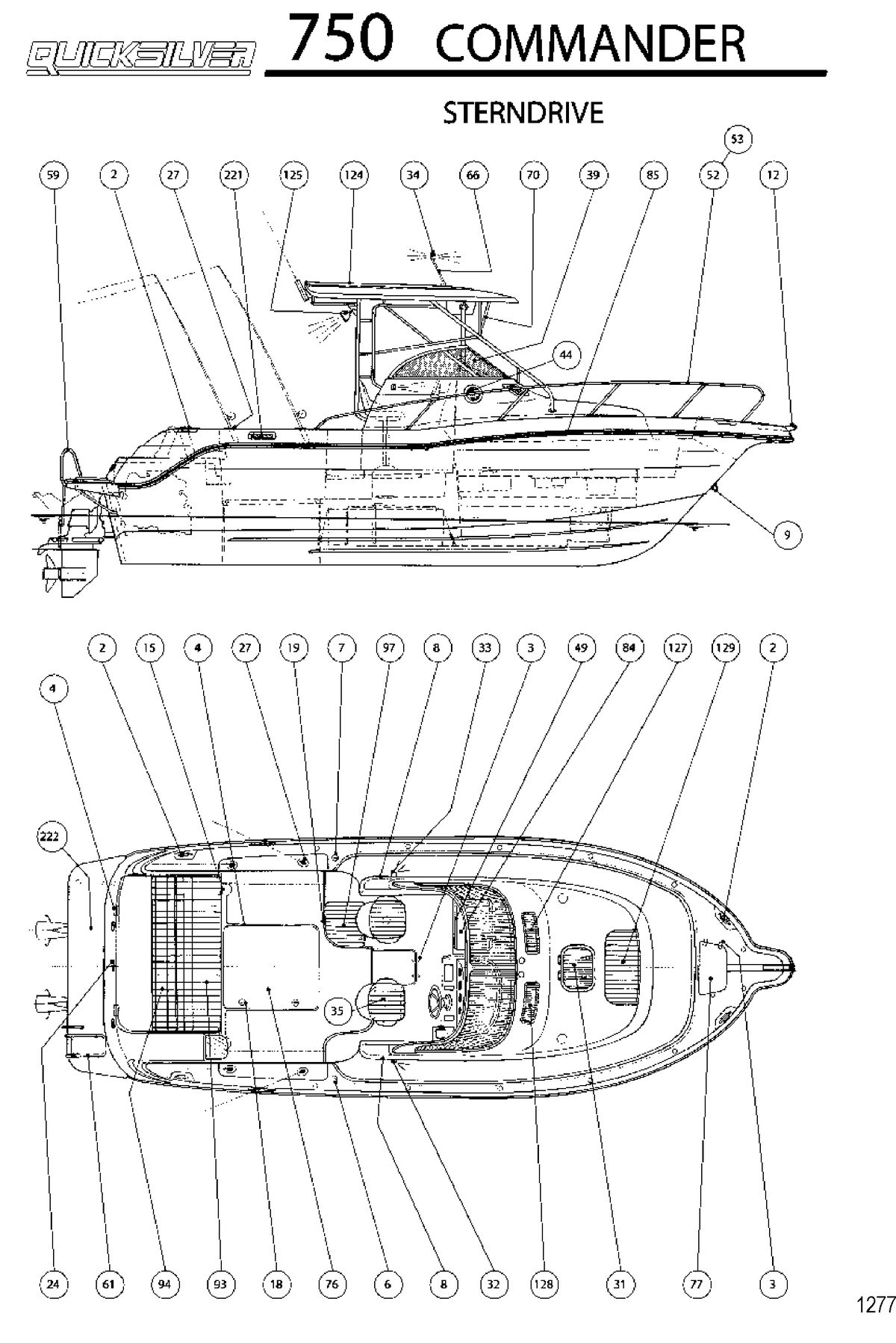 BOATS QUICKSILVER BOATS MODEL 750 COMMANDER (Sterndrive)