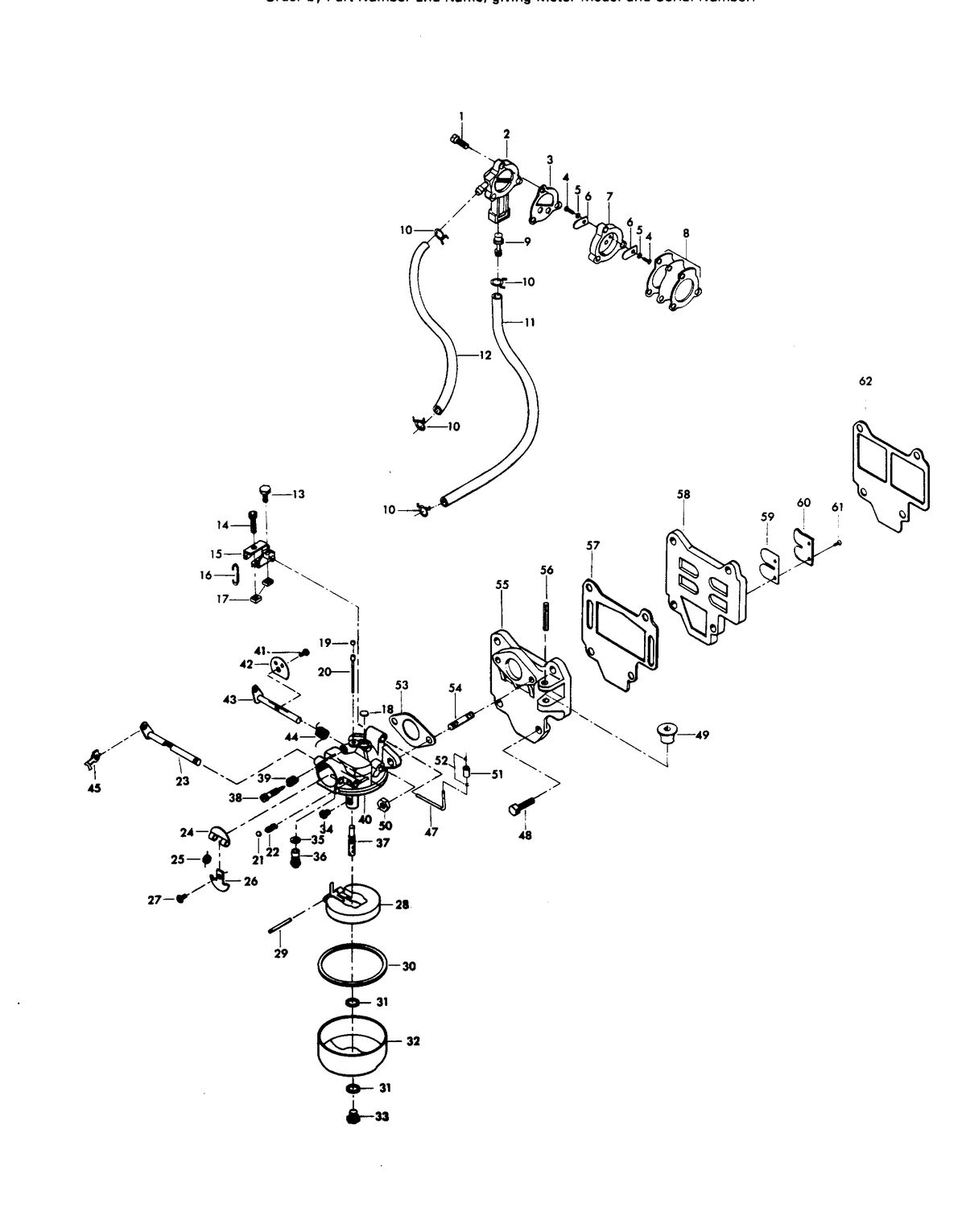 CHRYSLER 8 H.P. FUEL SYSTEM