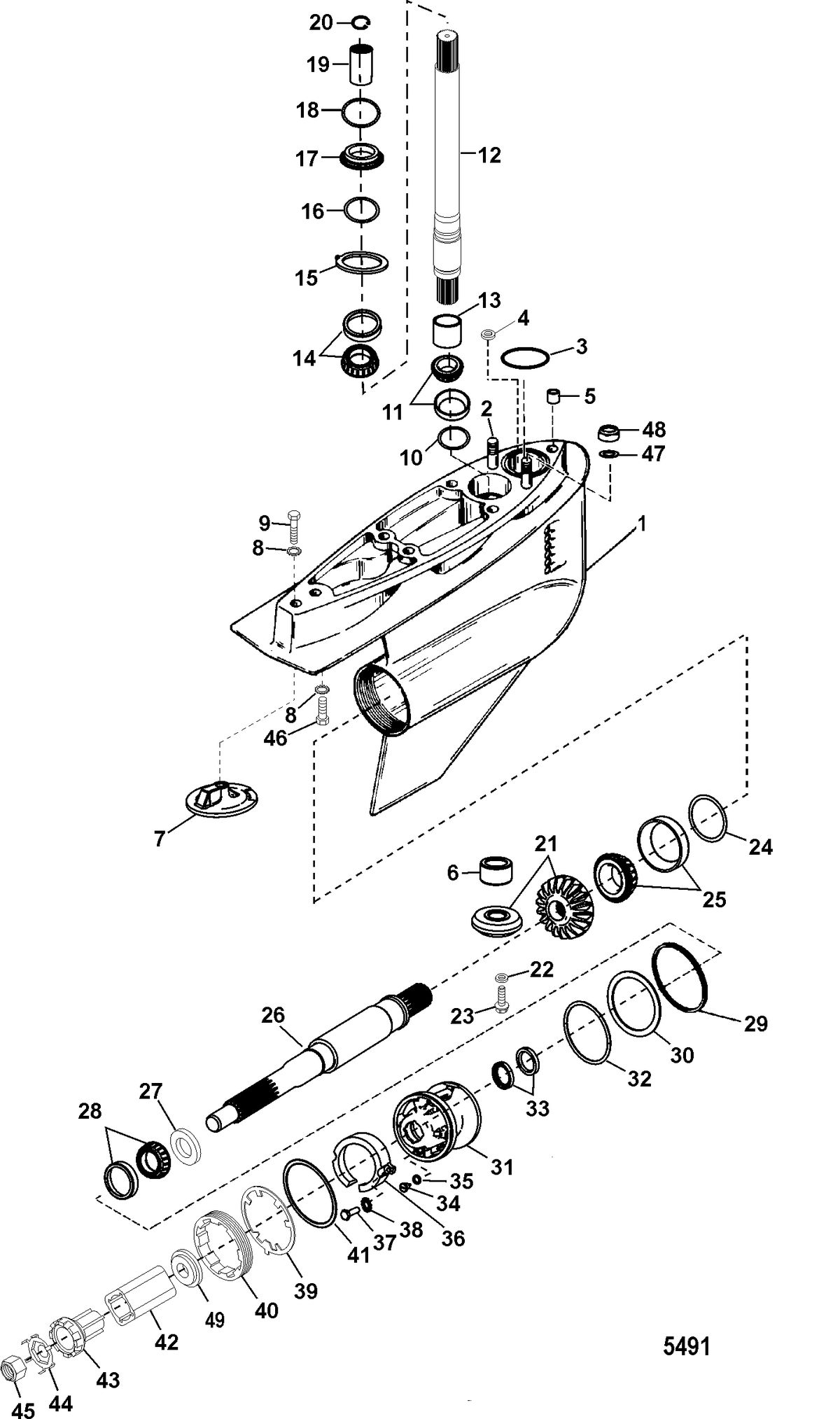 MERCRUISER BRAVO X (I-II-III) Gear Housing(Brave One)