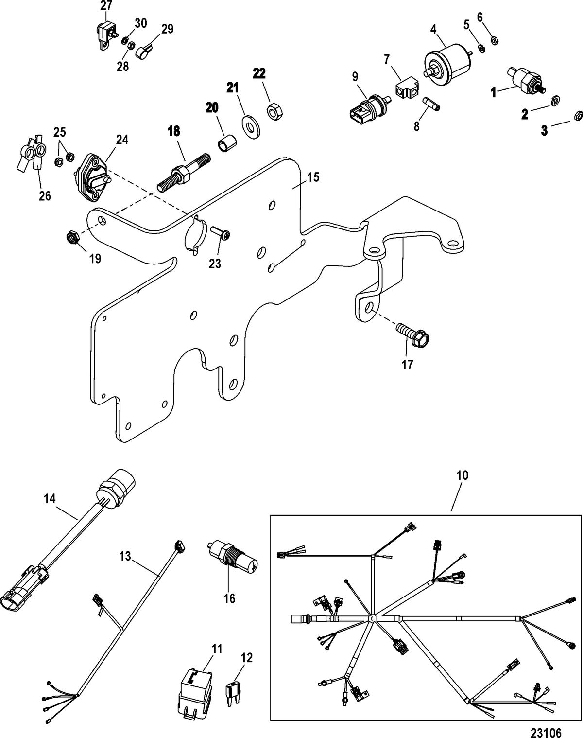 MERCRUISER 3.0L ALPHA ONE Electrical Components