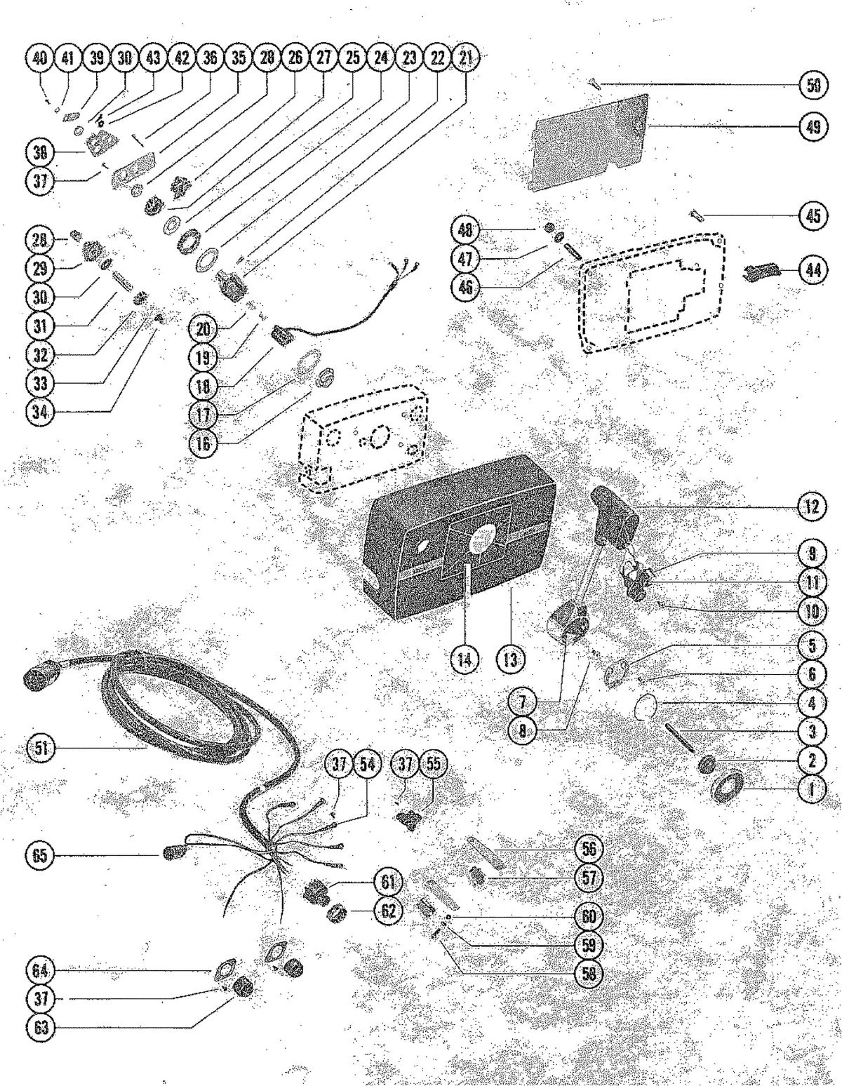 MARINER 115 HORSEPOWER REMOTE CONTROL ASSEMBLY (ELECTRIC) (USE WITH MARINER 90)