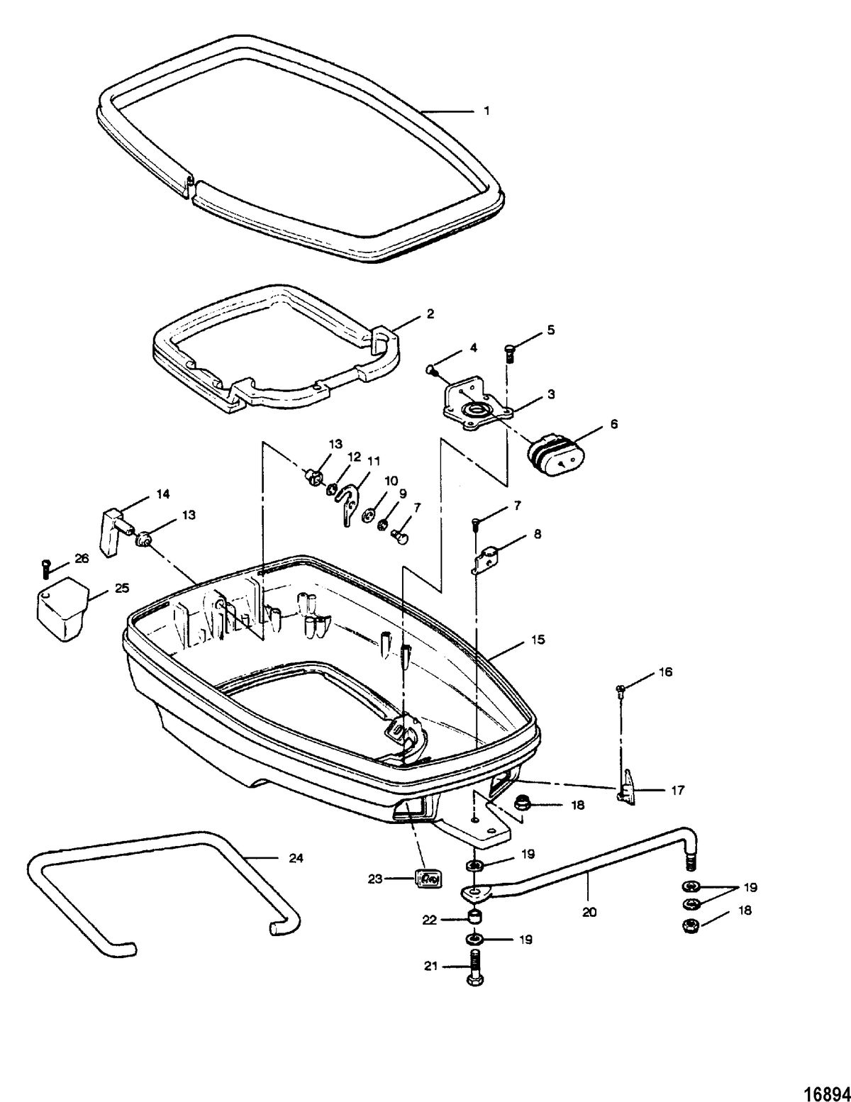 FORCE FORCE 1989 A MODEL 35 HP Support Plate