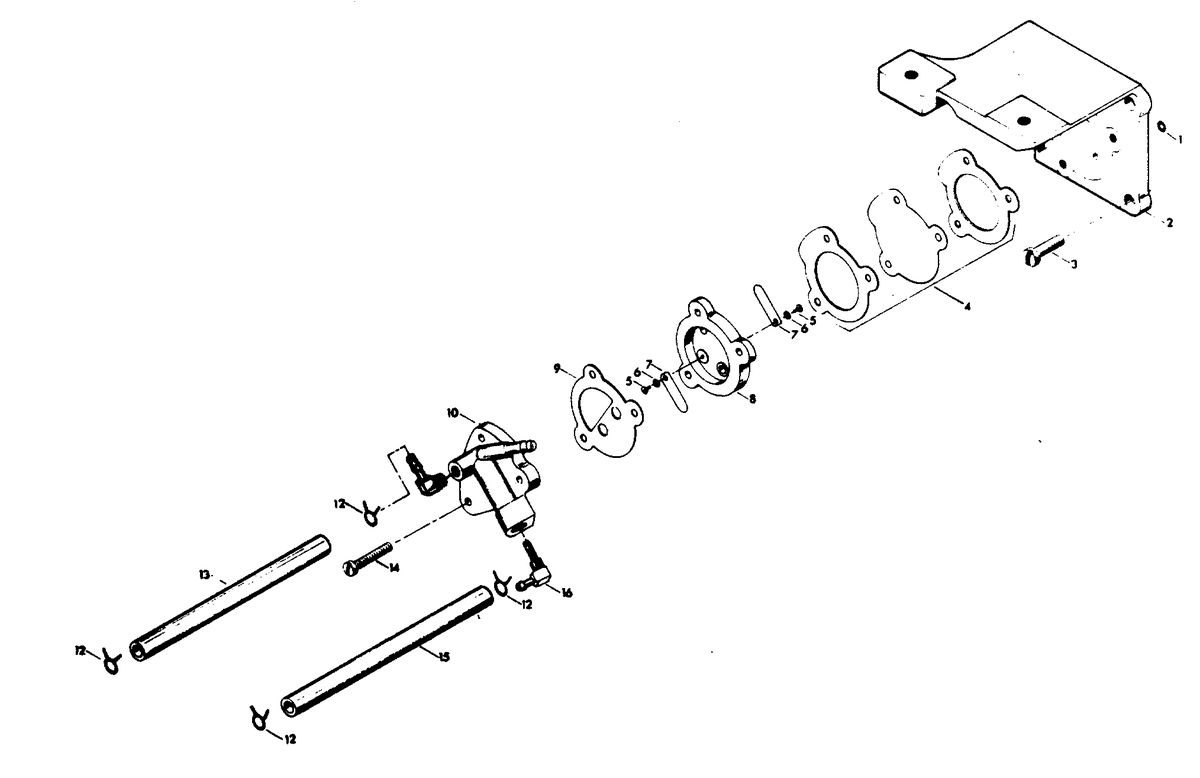 CHRYSLER 15 H.P. FUEL PUMP (C-D ALTERNATOR MODELS)