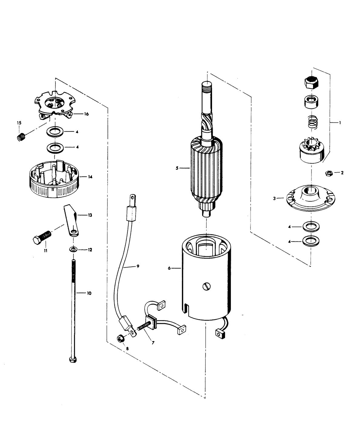 CHRYSLER 115 H.P. STARTER
