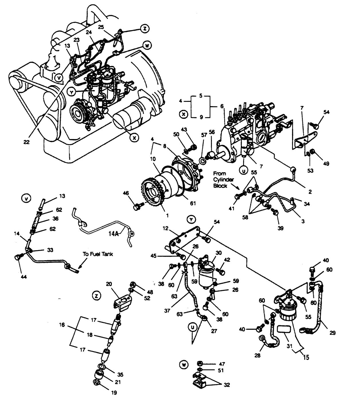 MERCRUISER HINO DIESEL 150 H.P. FUEL SYSTEM