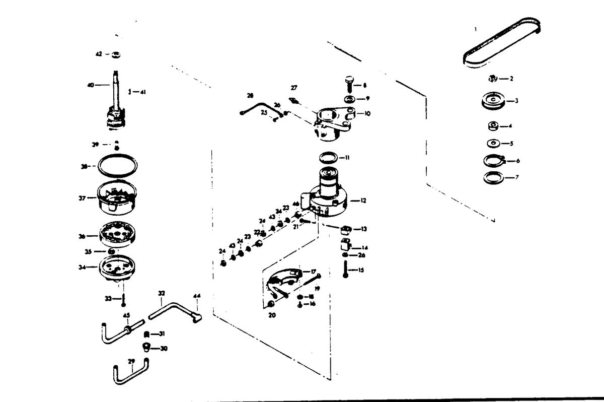 CHRYSLER 105 H.P. CHARGER DISTRIBUTOR FOR MODEL 1055 HB