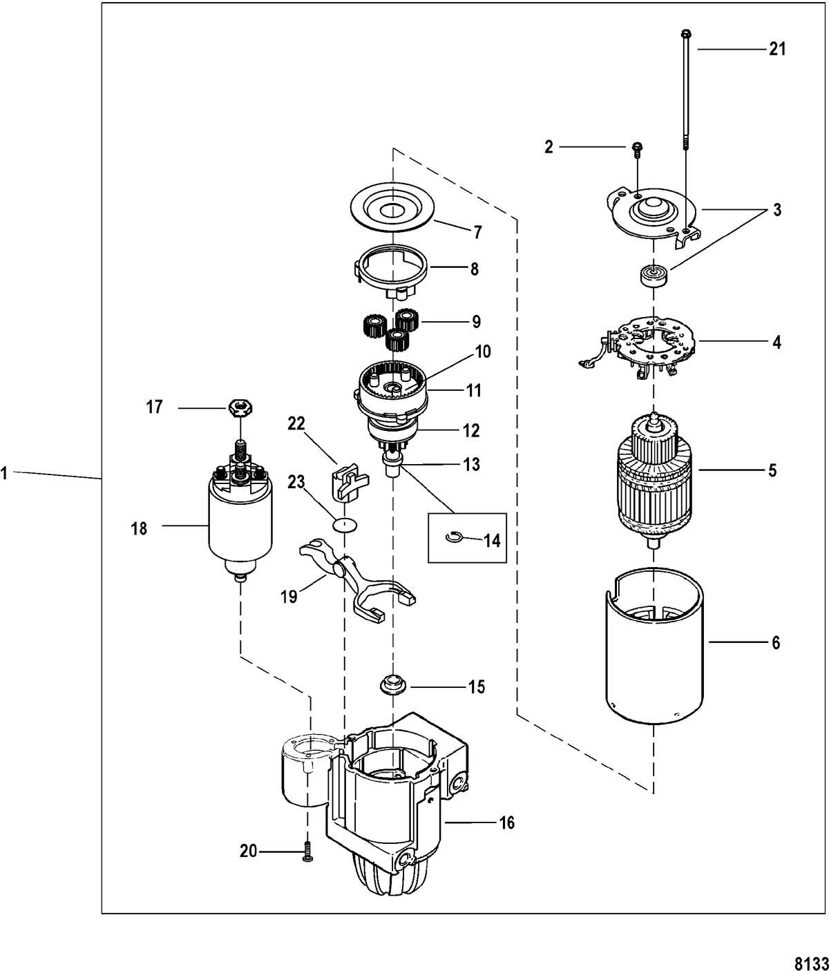 MERCRUISER 3.0L ALPHA ONE Starter Motor(PG260F1)