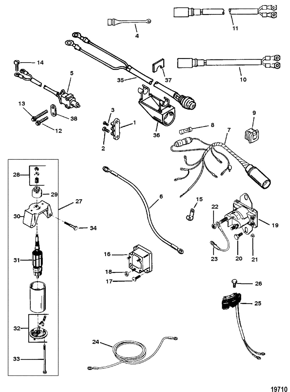 MERCURY/MARINER 6/8/SAILMATE 9.9/SAILPOWER 15 H.P. Electrical Components