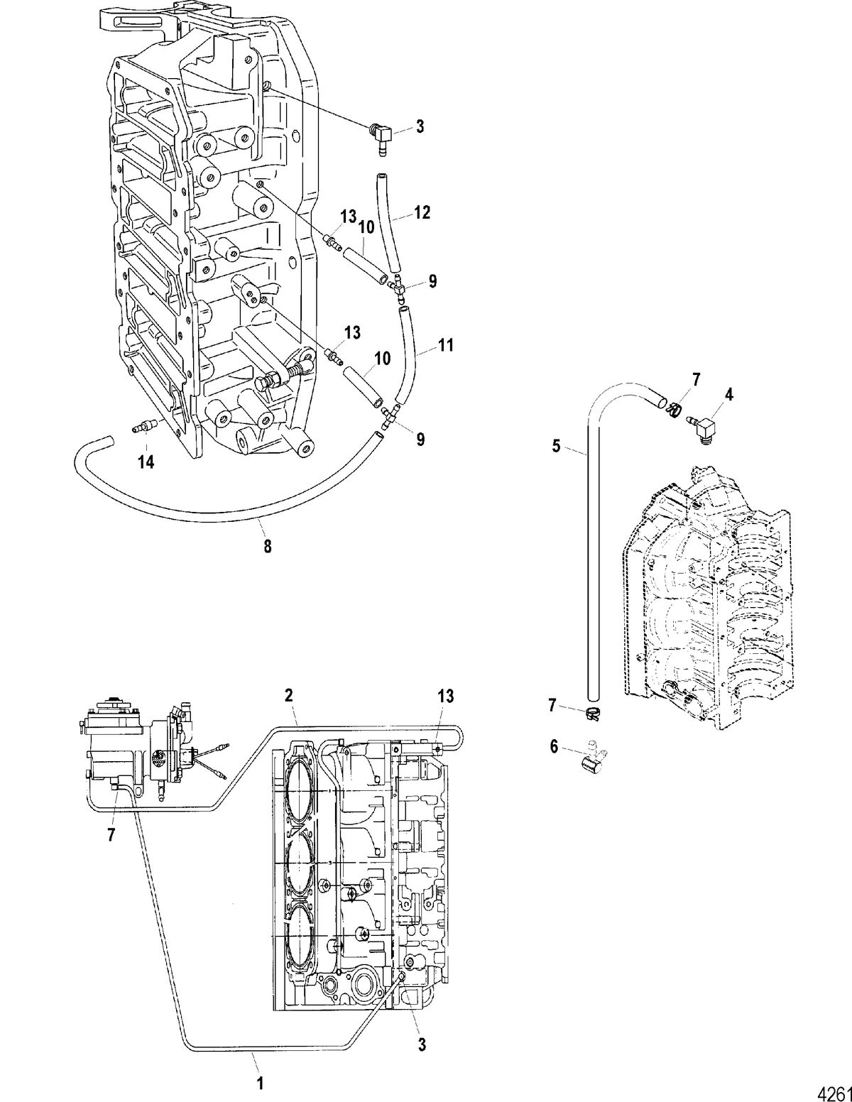 SPORTJET 200 DFI JET DRIVE Oil Lines