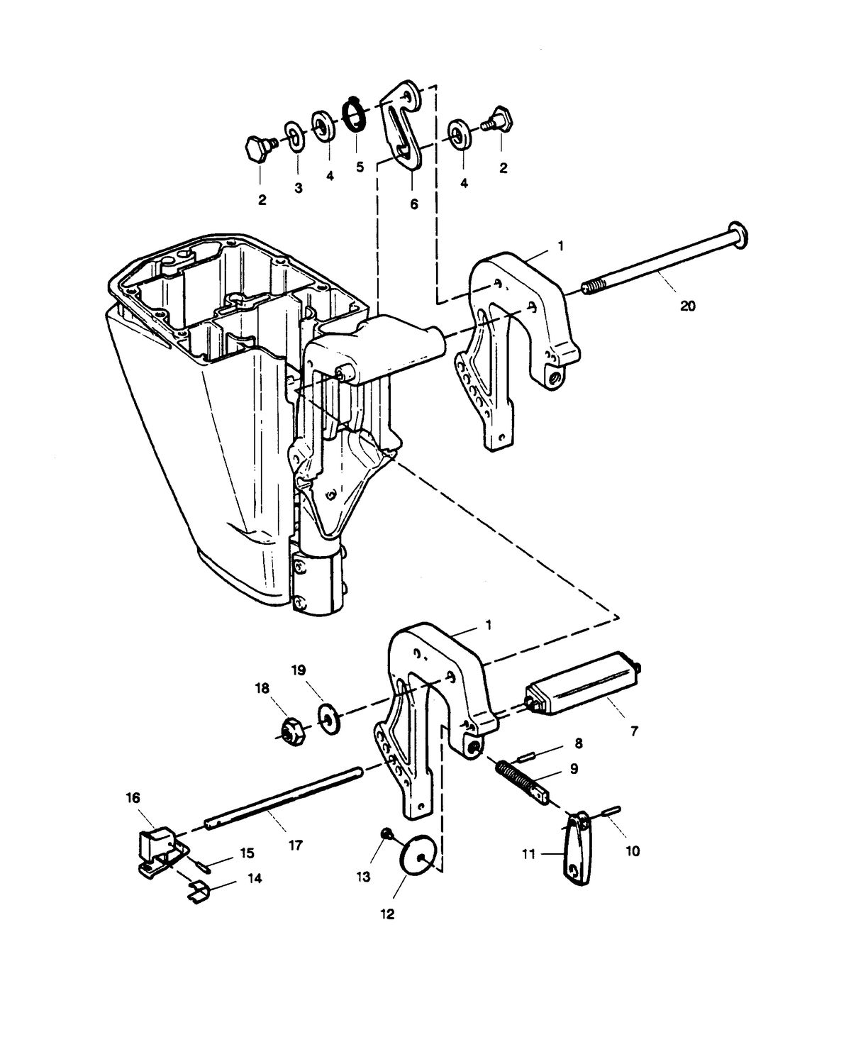 SEARS SEARS STERN BRACKETS
