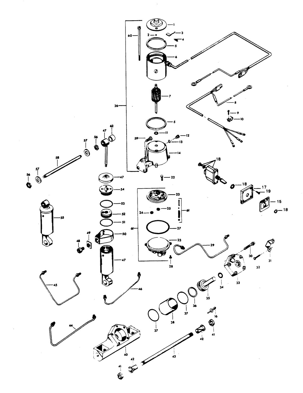 CHRYSLER 85 H.P. POWER TRIM UNIT