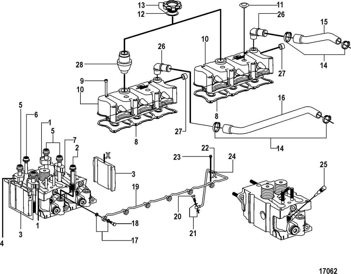 MERCRUISER CUMMINS/MERCRUISER 4.2 UNIFICATION Rocker Cover