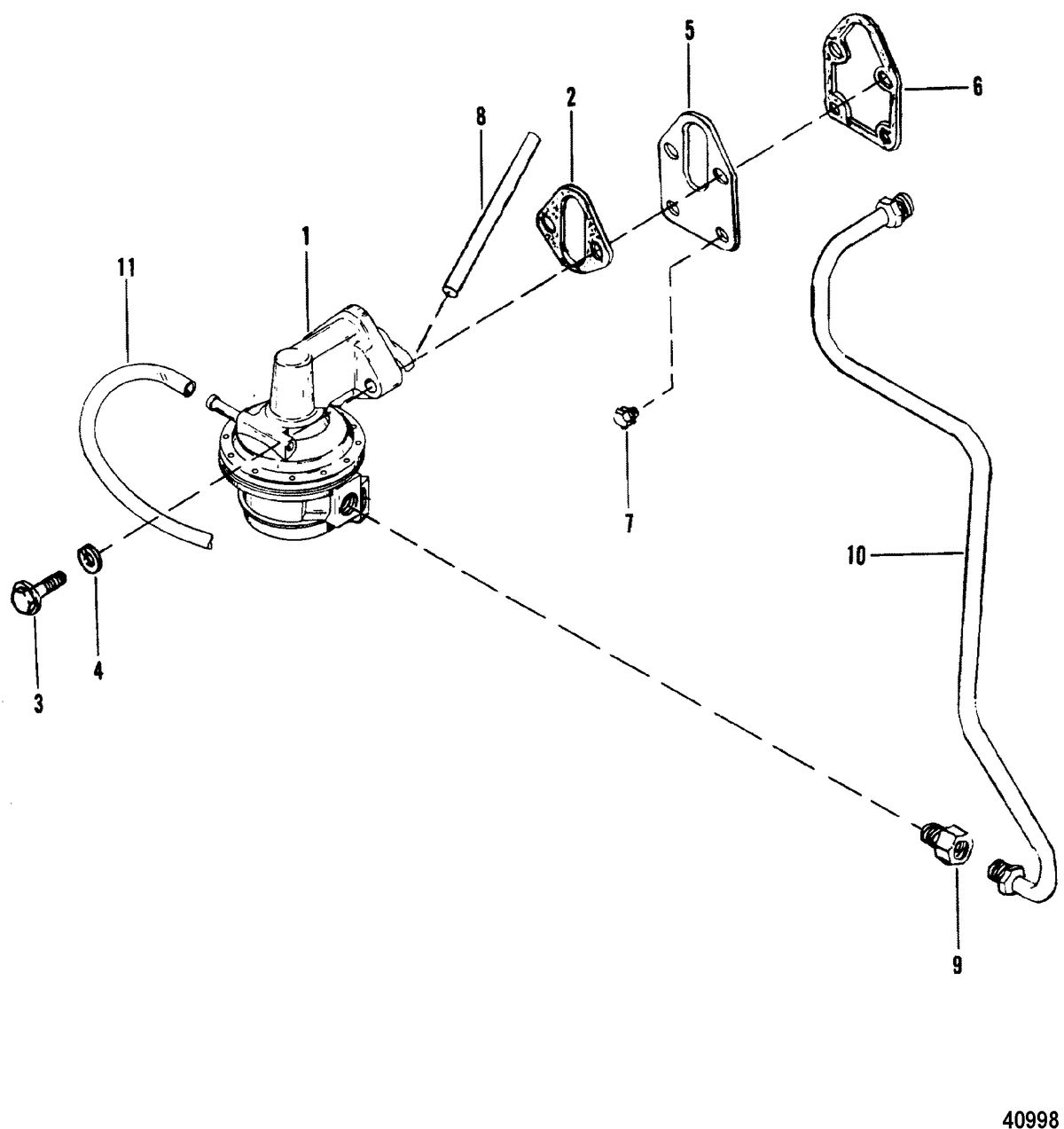 MERCRUISER 5.7L COMPETITION SKI ENGINE Fuel Pump(ROCHESTER)