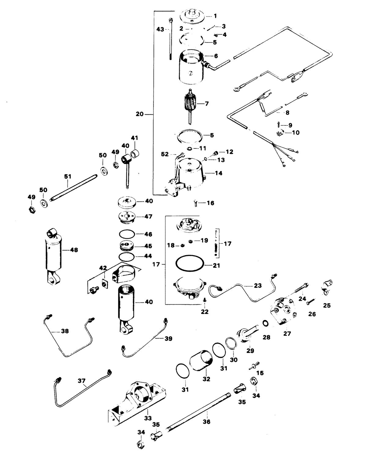 CHRYSLER 140 H.P. POWER TRIM UNIT