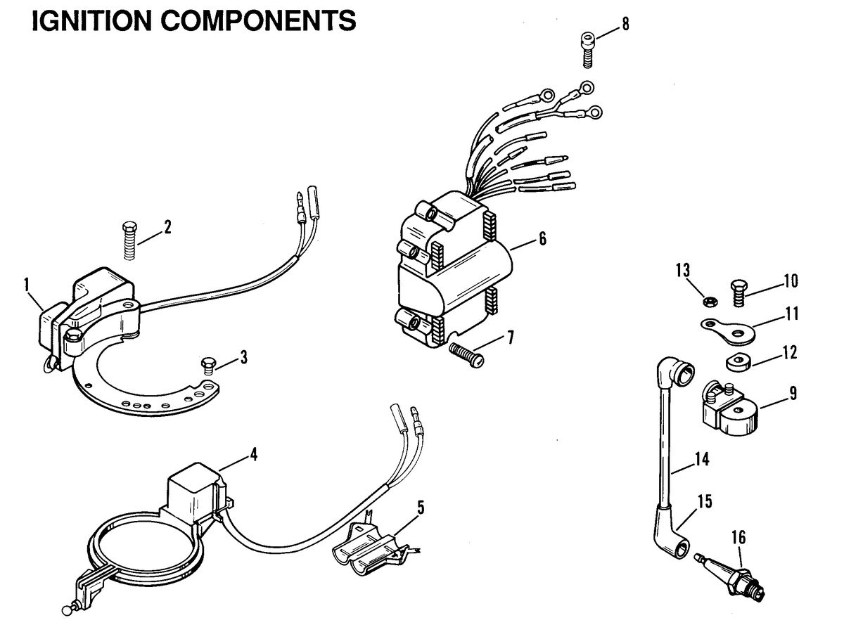 RACE OUTBOARD 10 XS IGNITION COMPONENTS