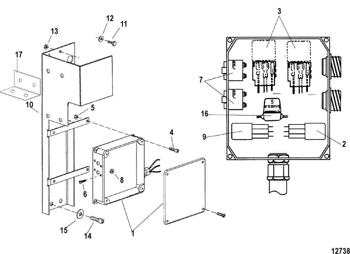 MERCRUISER CUMMINS/MERCRUSER DIESEL4.2L/300 Electrical Box and Components