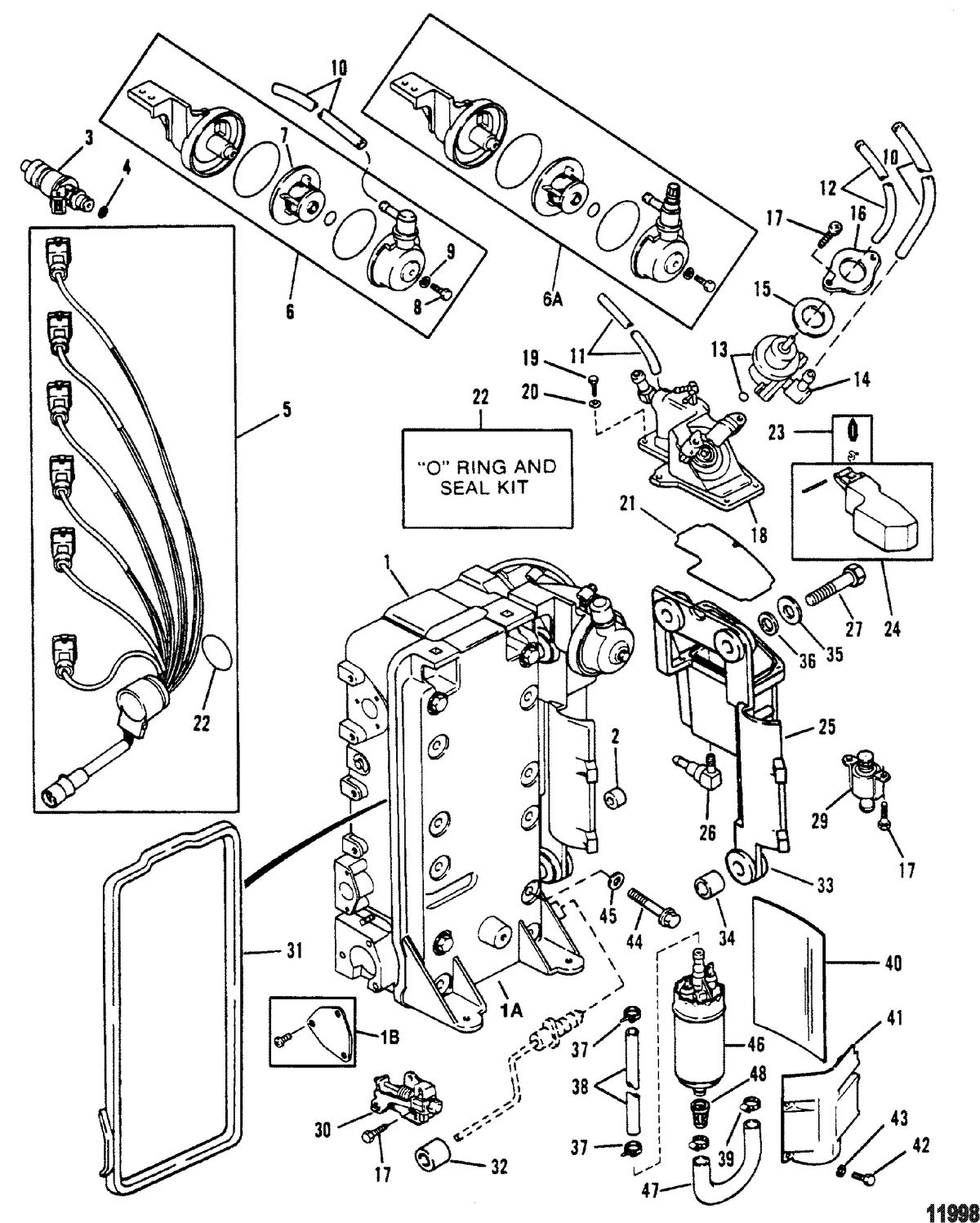 MERCURY/MARINER 150 / 175 / 200 XRI Fuel Management System(Breakdown)
