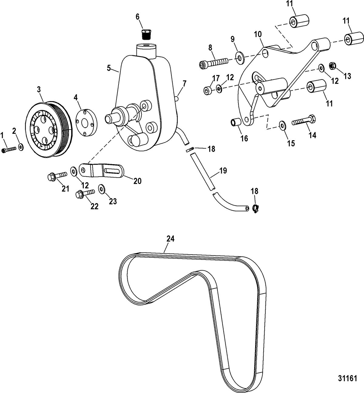 RACE STERNDRIVE 850 SCI Power-Assisted Steering Components(Design II)