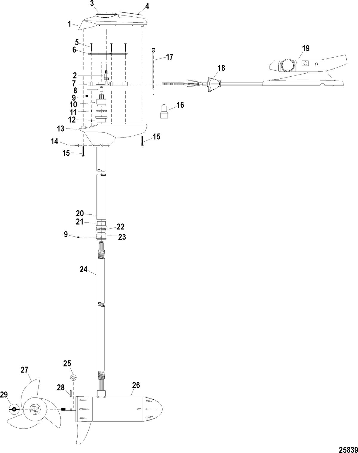 TROLLING MOTOR MOTORGUIDE BILL DANCE SERIES Complete Trolling Motor(Model BD36FB) (12 Volt)