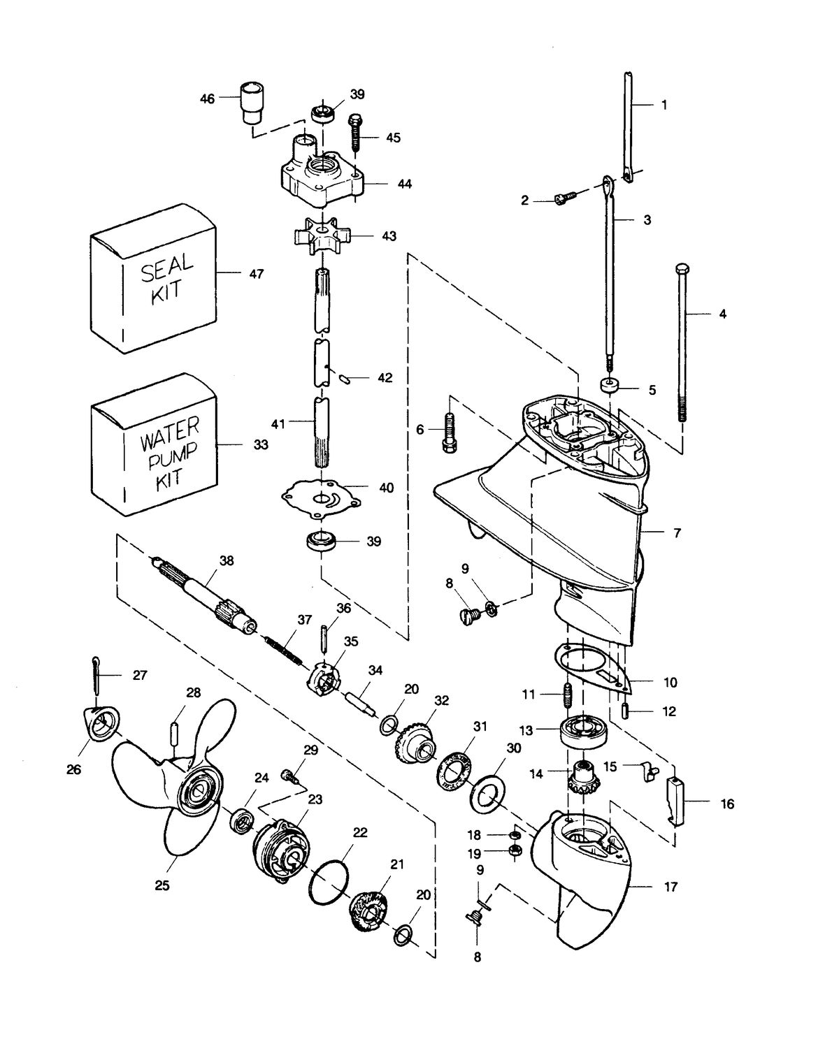 SEARS SEARS 9.9 H.P. GEAR HOUSING
