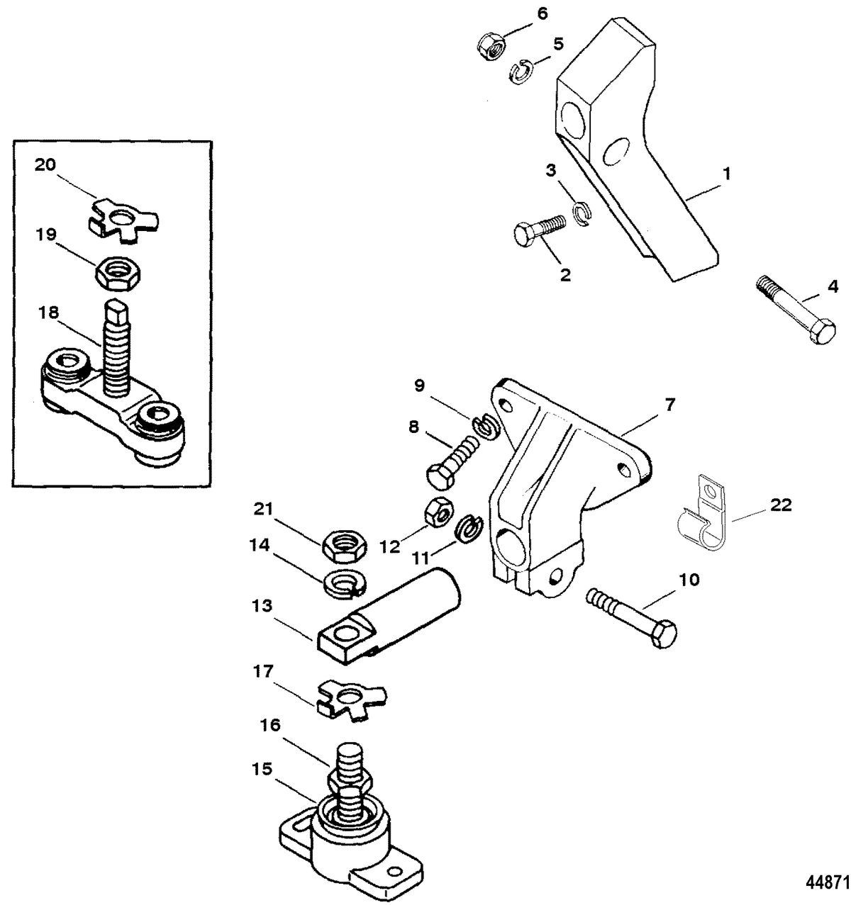 MERCRUISER 7.4L/8.2L MPI (MIE) GEN VI TRANSMISSION AND ENGINE MOUNTING(BORG WARNER 72)