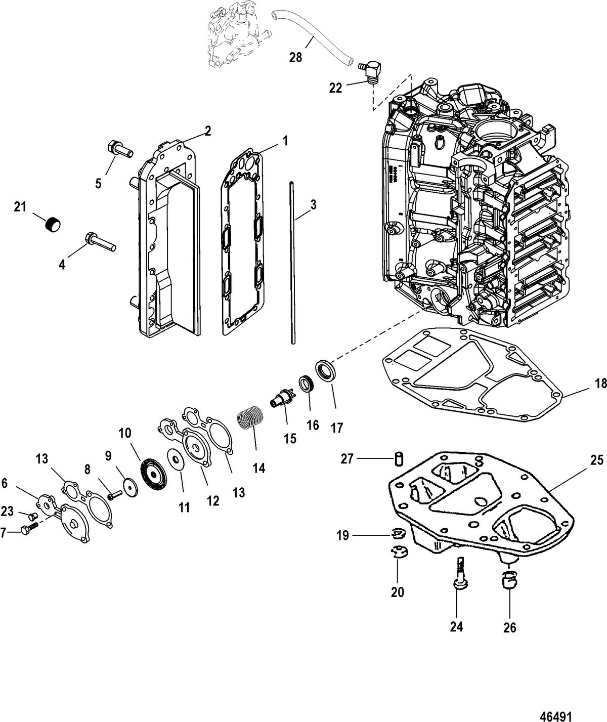 RACE OUTBOARD 200XS SST Exhaust Plate