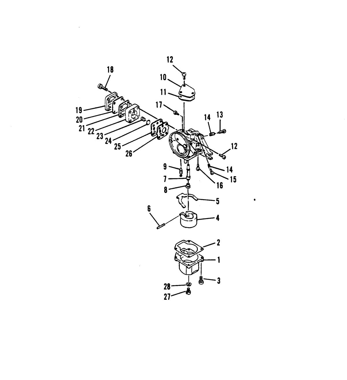 MARINER 4 H.P. CARBURETOR