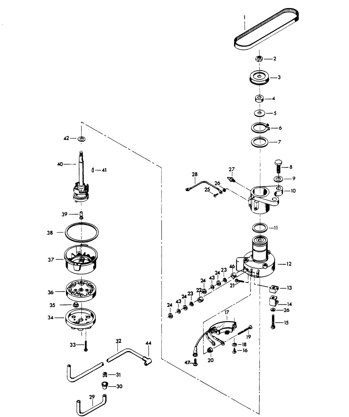 CHRYSLER 100 H.P. DISTRIBUTOR