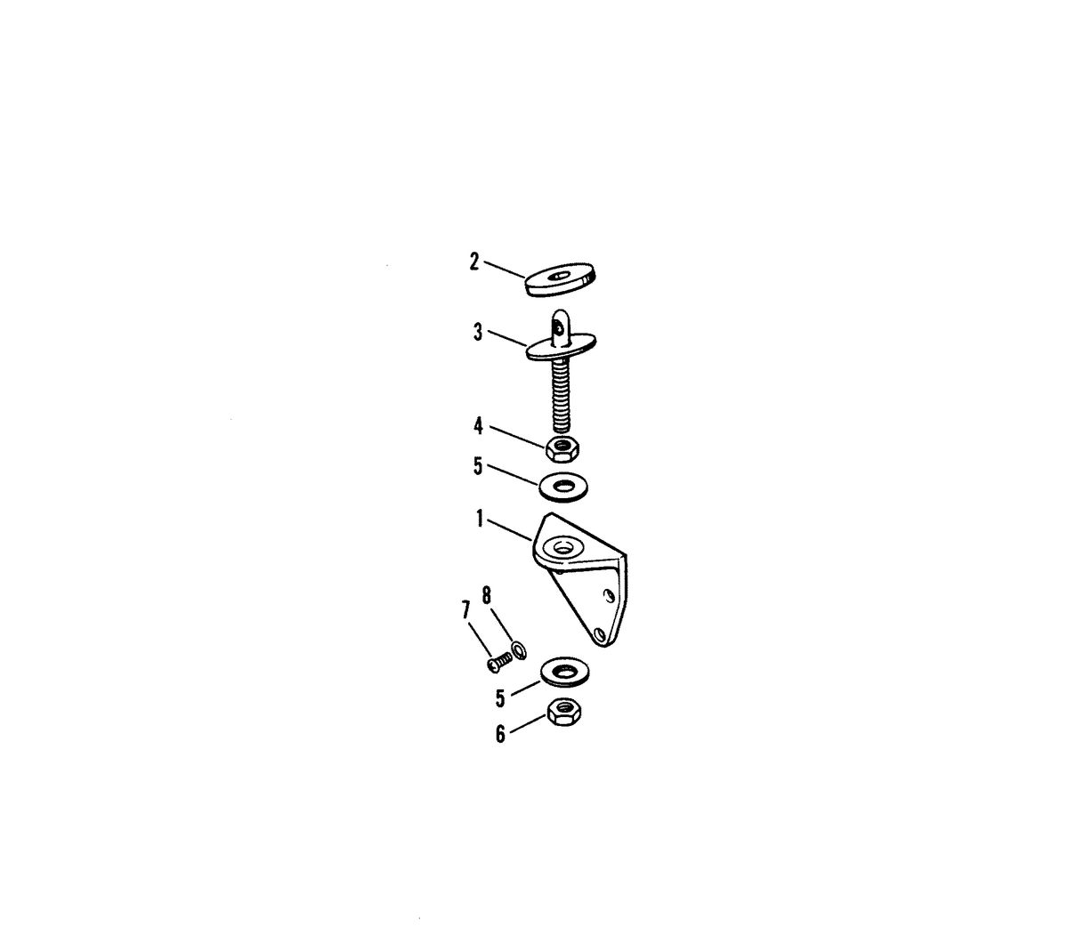 RACE OUTBOARD XR-2 COWL BRACKET