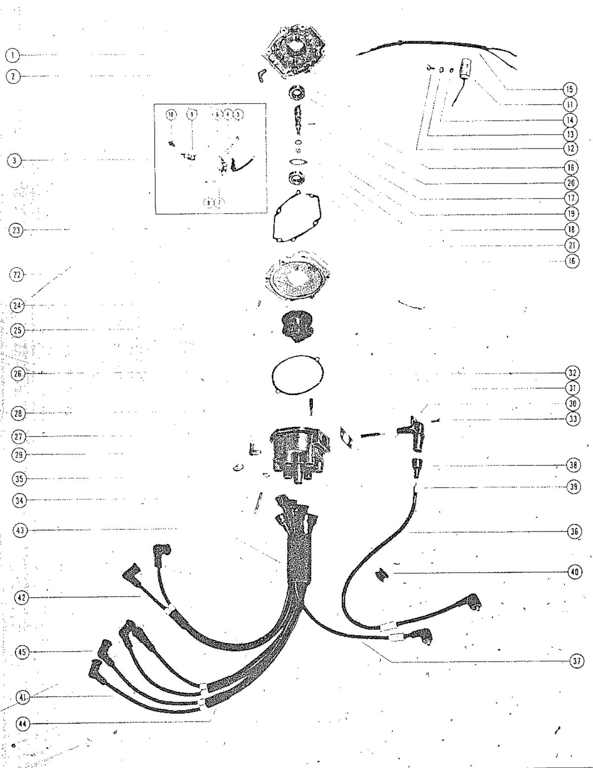 MARK MARK 78, MARK 75A, MARK 78A DISTRIBUTOR ASSEMBLY, COMPLETE