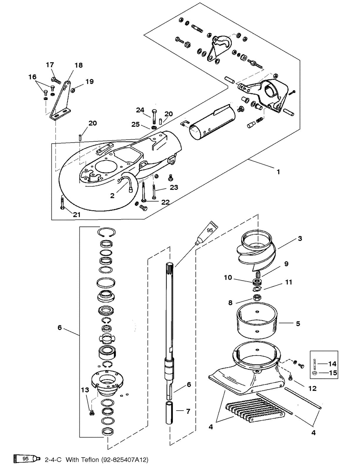 MERCURY/MARINER 50/55/60 JET 45 JET PUMP ASSEMBLY
