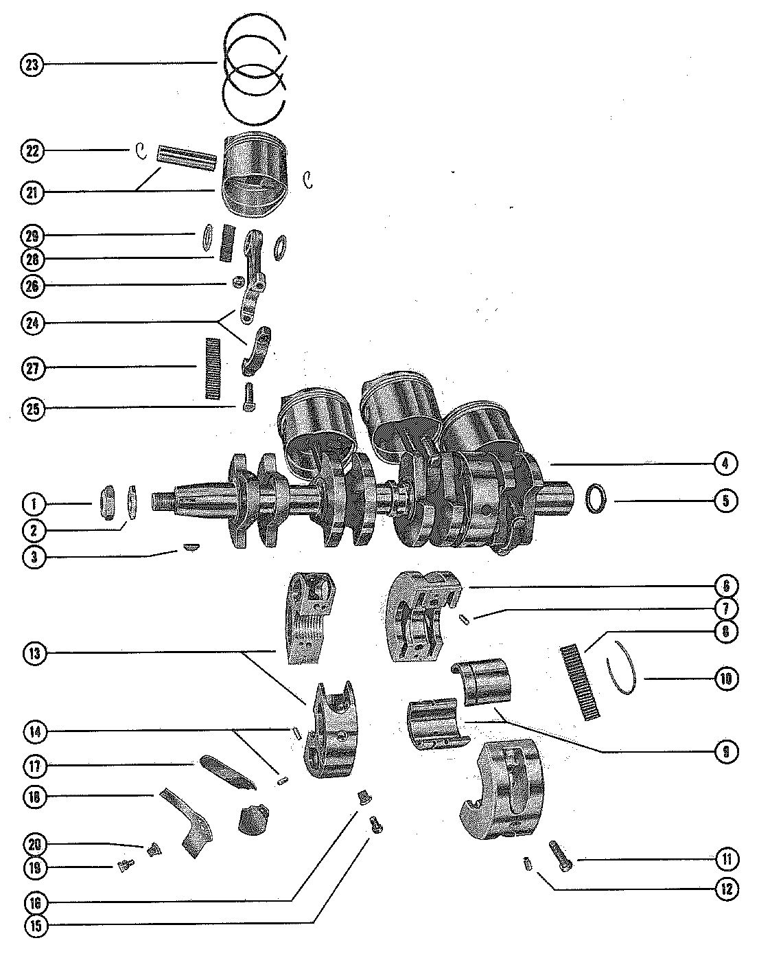 MERCURY MERC 500-6 OVERSIZE PISTON AND RING