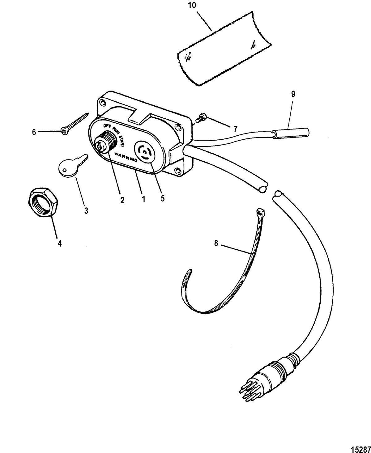 ACCESSORIES ELECTRICAL COMPONENTS AND HARNESSES Key, Choke and Horn Kit(15000A 7)